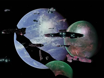 Rift art design digital graphic design illustration space