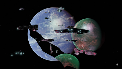 Rift art design digital graphic design illustration space