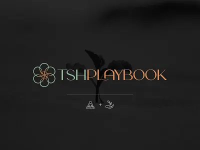 Logo Design for TSHPlaybook 2d 2d art brand branding design digital digital art fresh graphic design health healthcare healthy humanity identity branding illustration logo mindset minimal modern vector