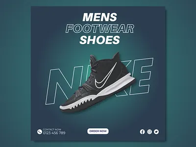Sports Shoe Post Banner banner banner design post banner social media banner social media post banner sports shoe sports shoe post banner