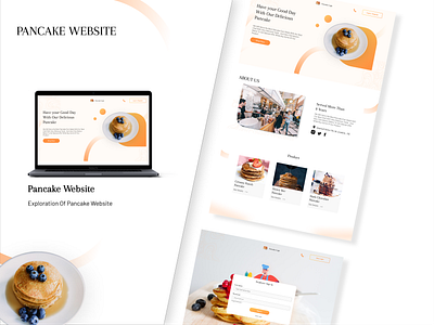 Landing Page - Pancake Website app branding design graphic design ui ux web design