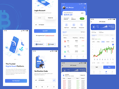 Crypto Marketplace. app design branding design experience illustration logo typography ui ux vector