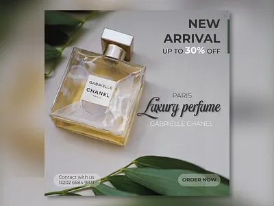 Perfume Post Banner ad banner banner banner design design instagram banner perfume post banner post banner so social media