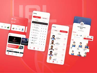 Indonesian Basketball League App Design app design basketball app design mobile design mobile ui ui ui design ui ux uidesign