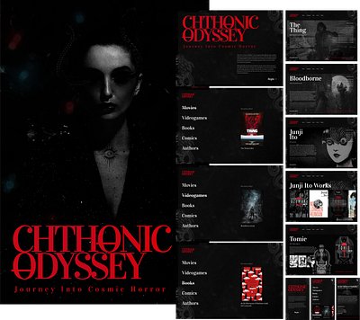Chthonic odyssey design graphic design ui