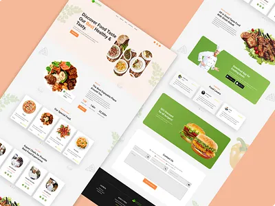 Loveit restaurant website UI burger cafe food indian food modern ui pizza restaurant