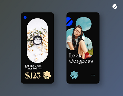 Cosmetic app UI design app app design beautidul beautiful branding cosmetics dark design illustration logo minimal mobile app mobile ui shop ui user experience user interface ux vector women