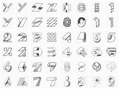 36/36 Part 3 36daysoftype 36alphabet 36days 36daysoftype alphabet design exploration geometric ideation lettering lettermark logo logodesign mark miladrezaee minimal sketch symbol