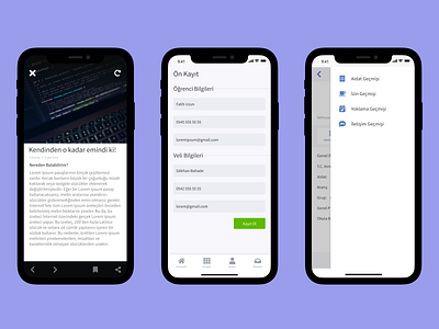 Scoutive Mobile Application Design app branding design illustration inspiration interface menu mobile mobile design settings signup ui ui design ux