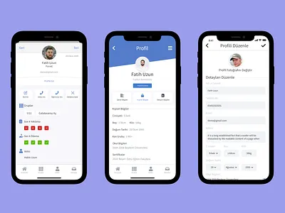 Scoutive Mobile Application Design app avatar branding create profile design edit illustration inpiration interface mobile mobile design profile profile settings ui ui design ux