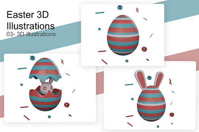 Easter Egg 3d illustrations 3d blender 3d illustration 3d model 3d modeling blender easter easter 3d easter 3d icon easter illustration lowpoly