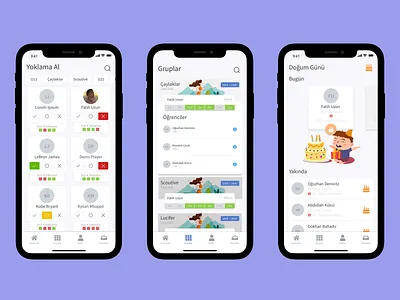 Scoutive Mobile Application Design app attendance basketball birthday branding coach design football group illustration inspiration interface mobile mobile design search sport student ui ui design ux