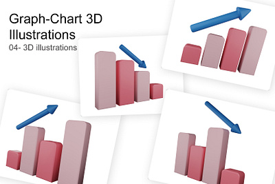 3D Graph illustrations 3d 3d chart 3d flow chart 3d graph 3d icon 3d illustration branding graph web illustration