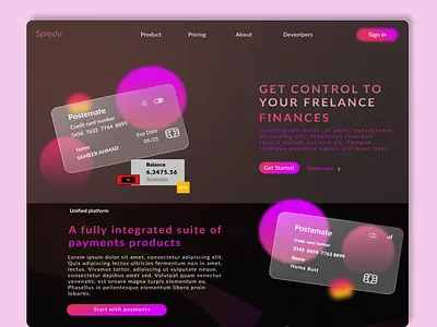 Digital Wallet UI/UX design for web app animation app branding design graphic design illustration logo mobile app ui ux vector web app