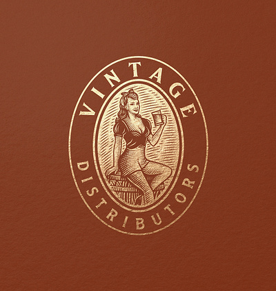 Vintage distributors branding design graphic design illustration logo