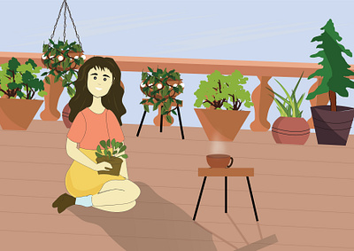 Plant Lover adobe illustrator digitalart graphic design illustration illustrator nature naturelover plants plantslover work working space