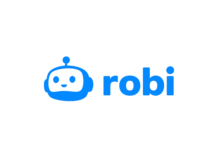 Ai robot logo design - Robi by Aditya Chhatrala on Dribbble