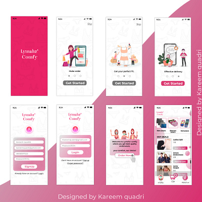 Lymahz' comfy app branding design illustration logo pro ui