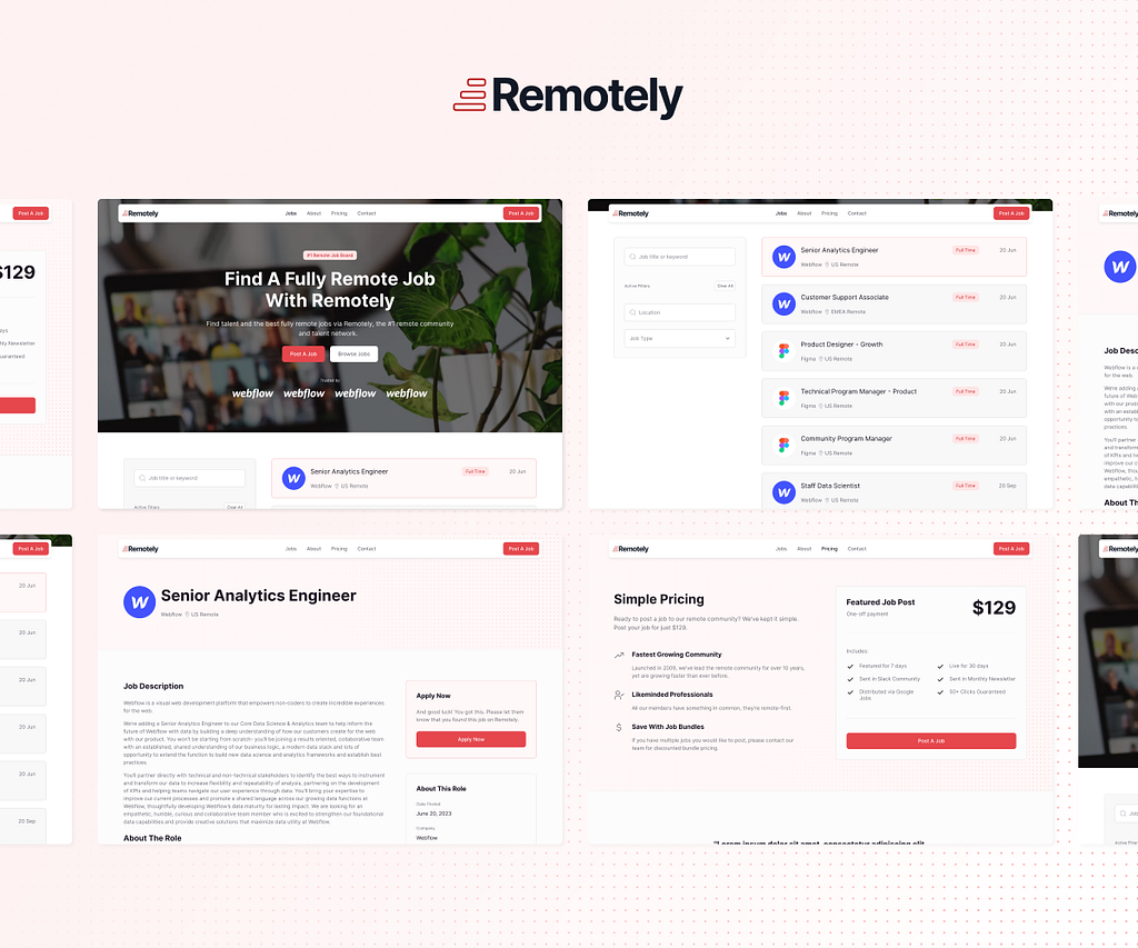 Remotely Simple Job Board For Communities by Tristan Adlington on