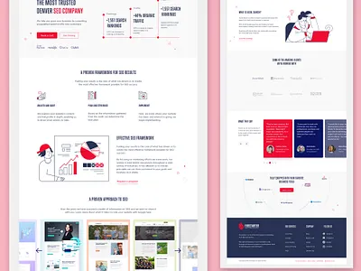 Seo Website Homepage Design agency agency portfolio branding company website design agency landing page modern ui ux ui web design website