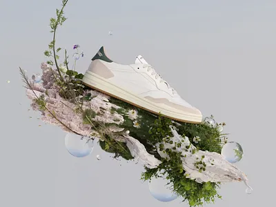 POMPEII & Sustainability 3d branding cgi details eco illumination nature pompeii rendering shading shoe sneakers sustainability