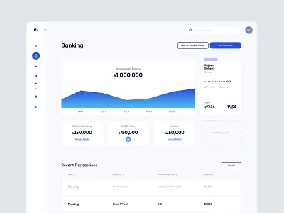 every. — payment solutions b2b banking business clean dashboard design payment saas simple ui ux web design website