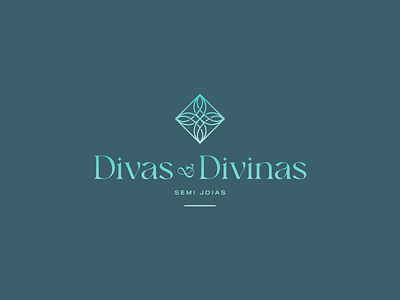 Divas & Divinas Logo Design brand branding design diamond gem gemstone icon jewel jewelery jewellery jewelry logo logodesign minimal
