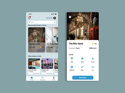 Hotel Apps Design Mobile apps hotels mobile ui