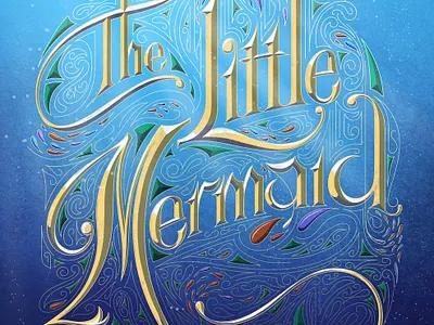 The Little Mermaid disney hand lettering handlettering lettering mermaid procreate typo typography