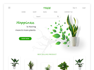 Plant store landing page design in adobe xd 2022 anik annual garden centre graphic design landing page design landscape landscape design landscaping nursery perennial plant nursery plant shop plant store planters plants rose garden tree store trend web design