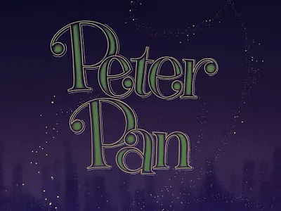 Peter Pan disney hand lettering handlettering lettering procreate typography