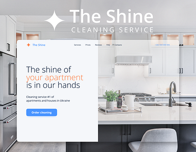 The Shine - cleaning service design figma ui ui kit uiux ux uxui web wireframe