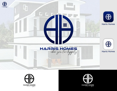 Harris Homes Logo brand identity branding creative logo creative logo design design graphic design home logo home logo creation homes logo illustration logo logo creation logo design logo maker logo making real estate real estate logo real estate logos