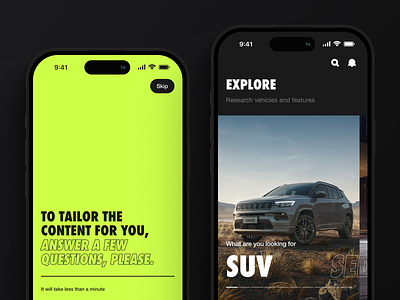 A car-buying experience (design + prototype + MVP) ap auto buy buy car car explore home screen mobile app mobile design onboarding photo rent rent car slider typography ui uidesign ux uxdesign vehicle