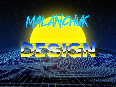 UA retrowave design retro retrowave ua ukr ukraine wave