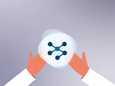 Eunice 2d 2danimation after effects animated gif animation animation 2d circle dots flow hands illustration light logo sparkle sphere