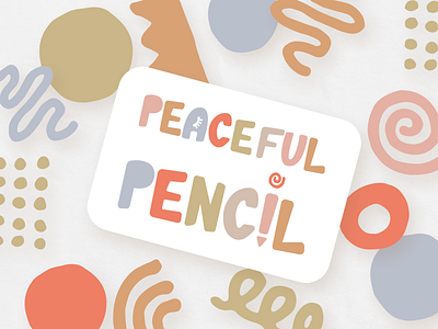 Branding: Peaceful Pencils branding design etsy graphic design illustration logo ui vector