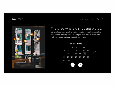 Restaurant website hero section adobe creative design designer figma photo ui uidesign uiux ux uxdesign webdesign website