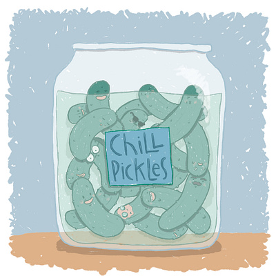 Chill Pickles design digital illustration illustration procreate