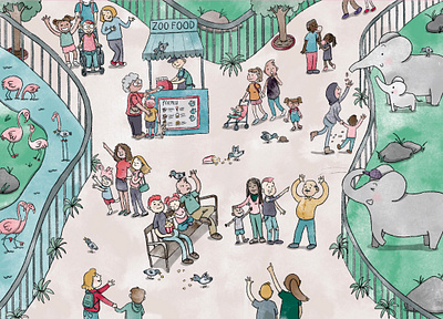 Zoo Fun design digital illustration illustration procreate