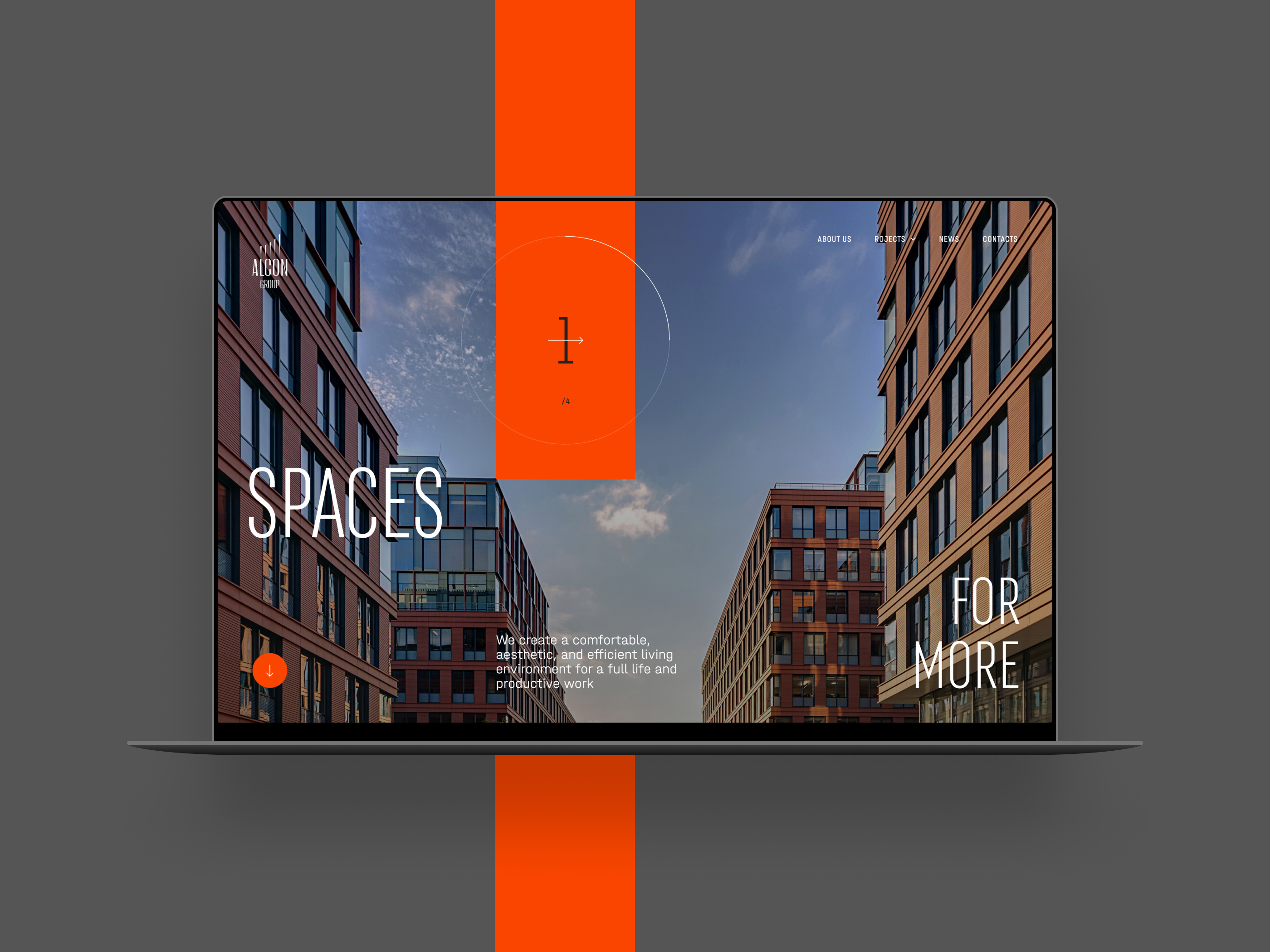 Alcon Group Website alcon business corporate corporate website corporate website design property real estate realty