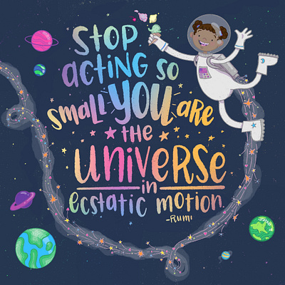 Ecstatic Motion design digital illustration illustration procreate typography