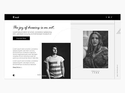 Fashion website hero section adobe design designer fashion figma typography ui uidesign uiux ux uxdesign webdesign website