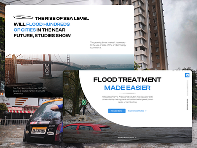 Marketing Website Concept ai autonomous branding desktop emergency flood landing management marketing ml ui ux website