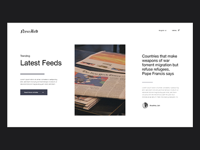 Blog website hero section adobe blog design designer figma typography ui uiux ux webdesign website