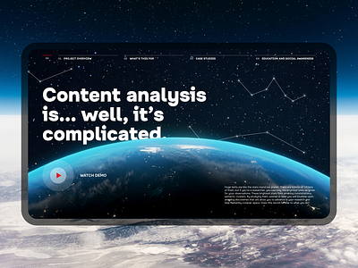 Product Promotion Website ai app automatic branding content data desktop landing ml product promo promotion text ui ux web website