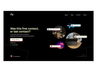Chat application website hero section adobe creativity design designer figma typography ui uidesign uiux ux uxdesign webart