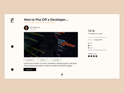 Blog website hero section adobe blog design designer ui uidesign uiux ux uxdesign webdesign website