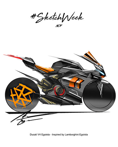 Ducati Panigale V4 Egoista by Simon Designs art artwork decal desing design designer ducati ducati panigale v4 ducati v4 graphic decal graphic livery illustration livery design painting simon designs sticker design venom