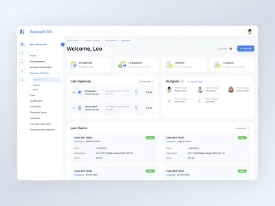 Accounting system dashboard accounting system app blue cards claims dashboard expenses green icon illustration interface mentalstack menu overview product design statistics table ui ux web service